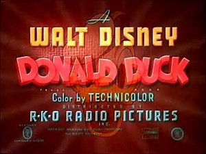 Donald Duck - "Winter Storage" (1949) - recreation titles