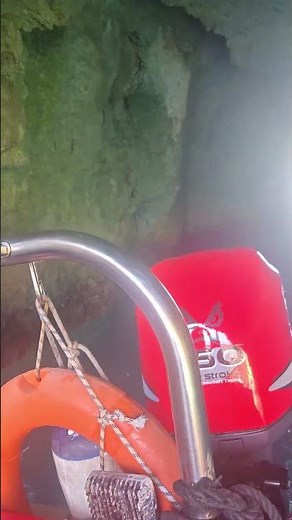 Wait for the end 😱 Boat going through a sea cave, Comino Island, Malta | Beautiful Comino Island