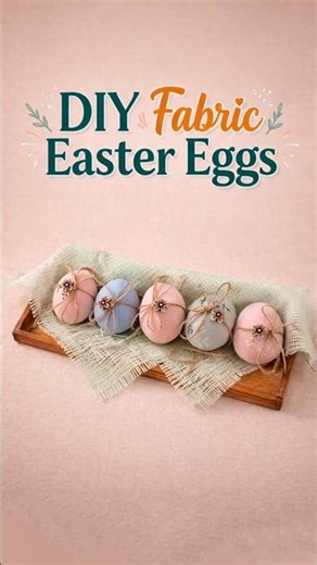 Fabric Easter Eggs DIY #diy #sewing #easter