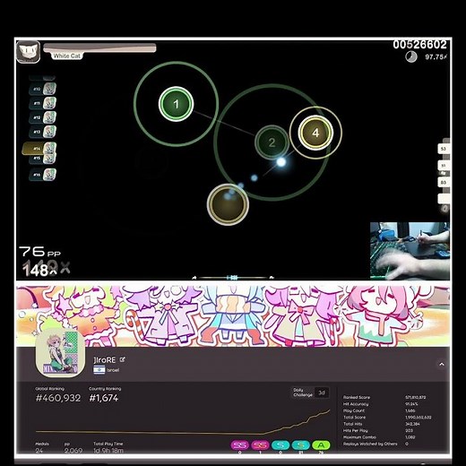 DAY 20 OSU! Road to TOP 100! #osu #projectsekai