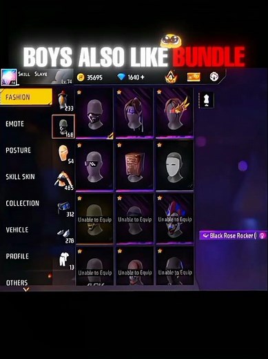 BoysAlso Like Bundle??🤫(Who Knows!!)#short #viral #ff #Bundle