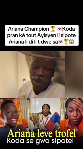 Ariana Champion 🏆 Koda pran kè tout Ayisyen li sipote Ariana li di li t dwe sa #beewens #beewenspromo #ariana