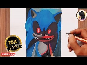 COMO DIBUJAR a SONIC EXE ! drawing tutorial ! For beginners