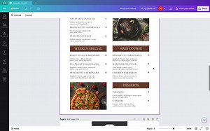 Restaurant Menu Booklet Template | Classic Restaurant Menu Bundle | Editable Menu Template Price List | Size A4 Menu - Etsy
