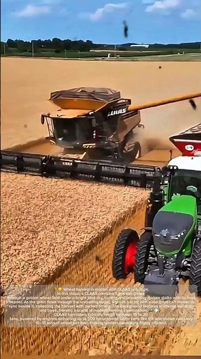 Efficient Wheat Harvesting – Over 15 Tons of Machinery in Motion!