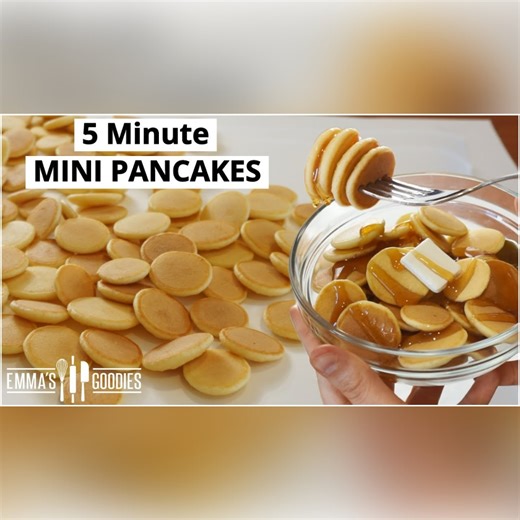 14K views · 212 reactions | 5 Minute MINI PANCAKES! Pancake Cereal! Mini Pancakes Recipe | Emma's Goodies | Facebook