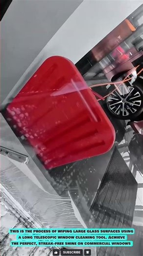 Telescopic Squeegee Tool: Streak-Free Window Cleaning Technique #innovationtools