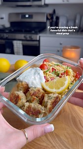 2.5K reactions · 30 shares | GREEK TURKEY MEATBALLS w/ ORZO SALAD ✨...