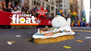 Goldfish returns to Macy's Parade with a tiny but mighty float