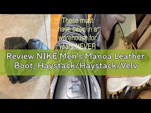 Review NIKE Men's Manoa Leather Boot, Haystack/Haystack/Velvet Brown, 8 D(M) US