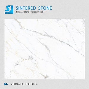 [Hot Item] Luxury White Sintered Stone Reception Desk High Gloss Anti-Fingerprint Foshan Factory