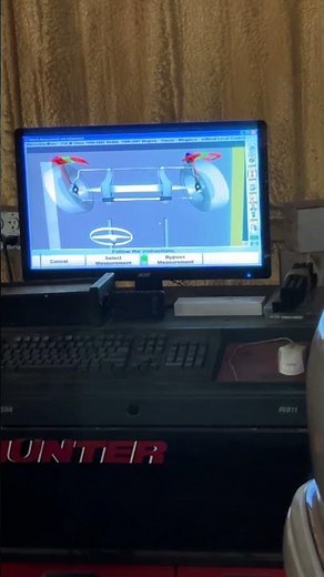 Hunter alignment machine, can’t figure out how to measure caster. What am I doing wrong?