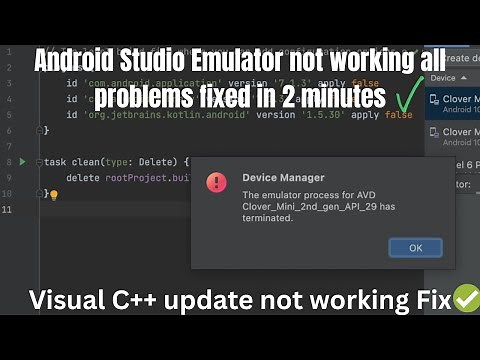 Android Studio Emulator Not Opening – SOLVED in 2 Minutes!