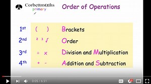 Order of Operations Video