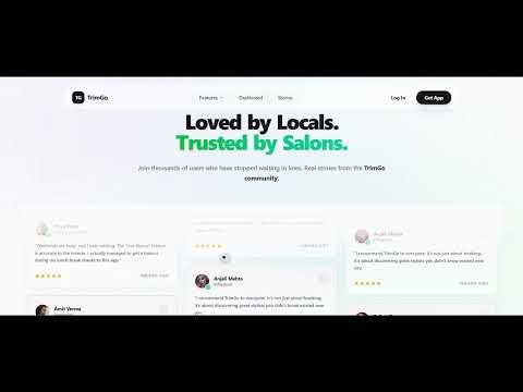 Trimgo-Smart Salon Queue Management/ website