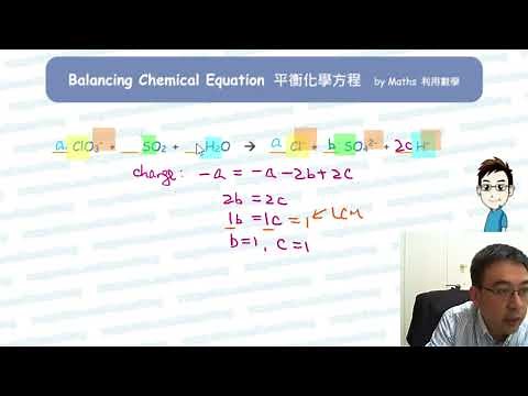 How to balance ClO3- + SO2 + H2O = Cl- + SO42- + H+