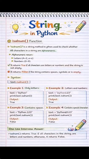 Santosh Kumar on Instagram: "String in python - isalpha() Isalnum()"