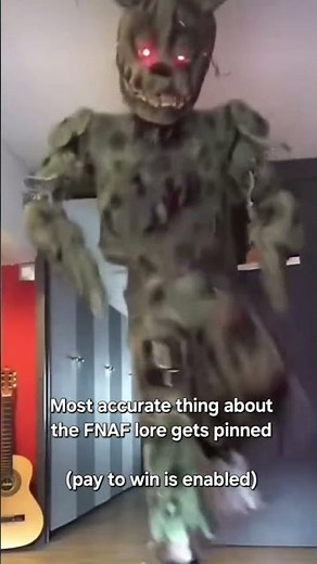 Most accurate thing about the FNAF loes gets pinned #fnaf #fnaffunny #springtrap