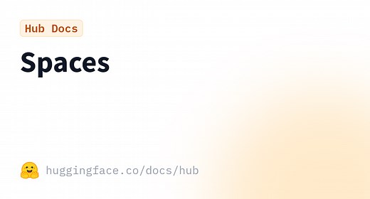 Spaces · Hugging Face