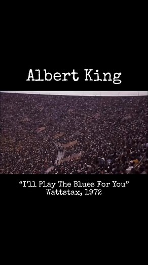 Vintage Blues Guitarist Albert King Live Performance