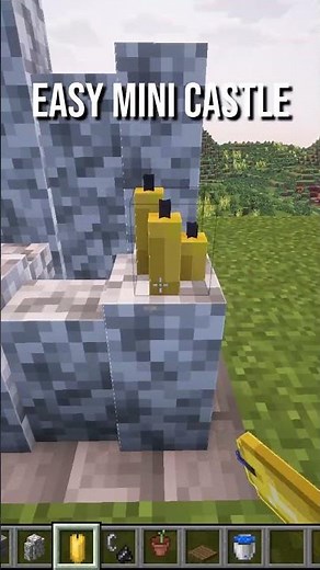 Mini Castle Tutorial #minecraft #minecraftshorts #minecraftguide #minecrafthowto #minecrafttutorial