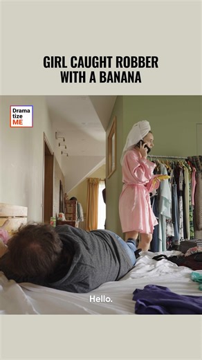 816K views · 7.2K reactions | Girl caught robber with a banana | DramatizeMe | Facebook