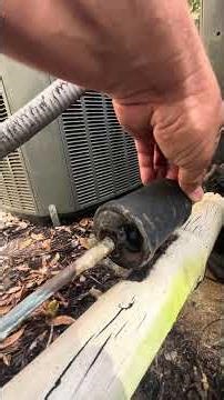 Rusted air conditioner line drier