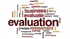 Evaluation animated word cloud, text design animation.