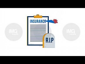 Life insurance and end-of-life coverage doodle animation