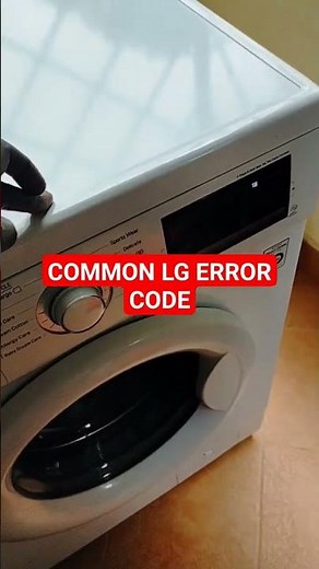 common error code on all LG washing machines