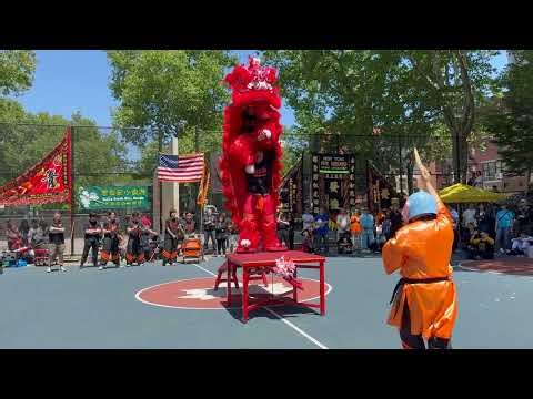 New York Choy Lay Fut First Ever EPIC 4K Quad Angle Amazing Kung Fu & Lion Dance Performance 👧🏻🔪🔪🦶🏼🦁