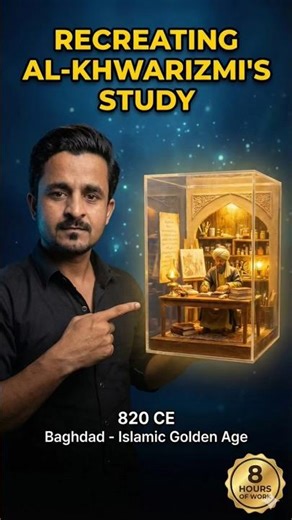 Recreating Al-Khwarizmi's 9th Century Study | Islamic Golden Age Sakrin Studio"#IslamicArt#yt#reels