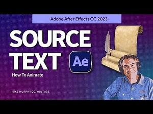 How To Animate Source Text in After Effects
