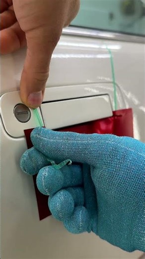 💥 Door Handle Protection DIY | Audi V8 Red Wrap 🔴