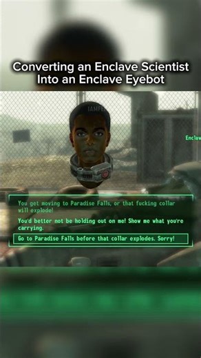 Enclave Scientist to Enclave Eyebot #fallout #iamfergo #fallout3 #falloutmemes