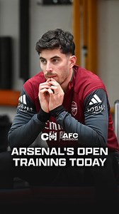 Arsenal's open training. | afcnewsroom.com