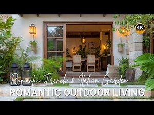 Romantic Outdoor Living: Cozy Tiny Patio with Romantic French & Italian Garden Ideas on a Budget