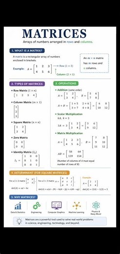 📚 Matrices Made Easy! ✨