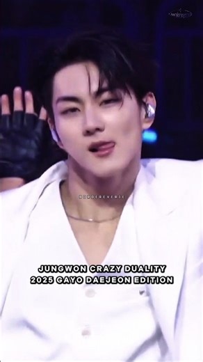 Jungwon crazy duality at 2025 Gayo Daejeon 🐱 cute cat to cool sexy #jungwon #양정원 #enhypen #엔하이픈