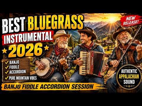 Best Bluegrass Instrumental 2026 | Banjo Fiddle Accordion Session