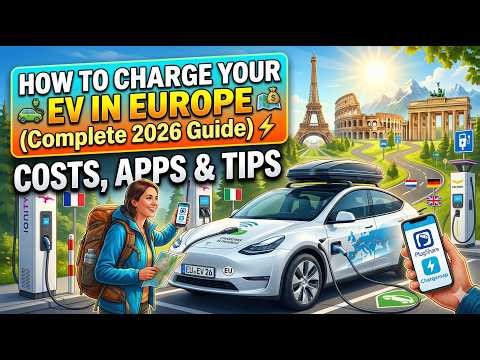 How to Charge Your EV in Europe (Complete 2026 Guide) ⚡ Costs, Apps & Tips