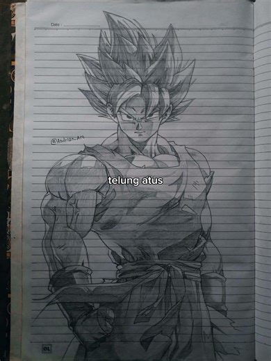 drawing goku mui #anime #drawing #gokumui