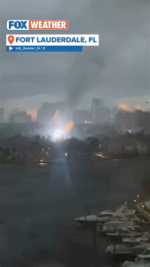 A tornado rolled through Fort Lauderdale, Florida, damaging boats and downing power lines on Saturday. | FOX Weather