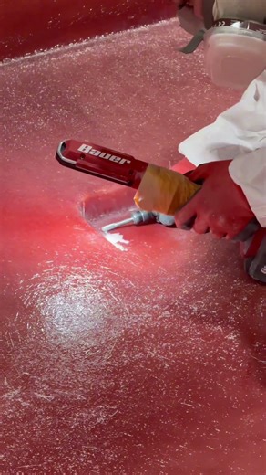 Knocking down high spots #NuWaveComposites #MoldRefinement #CompositeManufacturing #SurfacePrep