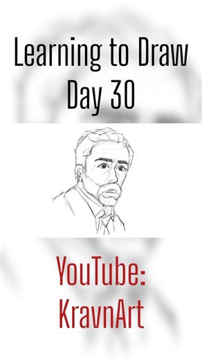 Learning to Draw | Day 30 #art #drawing #digitalart #portrait