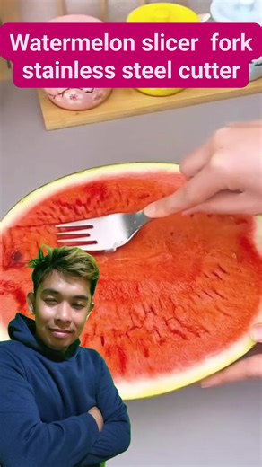 Watermelon slicer fork stainless steel cutter #slicer #watermelon | Jhon Bert Panganiban Pilapil