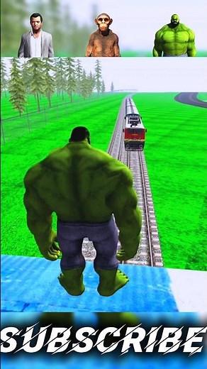 NEW TRAIN V/S HULK ☠️ CHALLENGE | VIDEO | INDIAN BIKE DRIVING 3D GAME 🎮