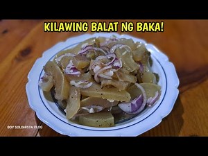 masarap ito na pulutan kilawing balat ng baka