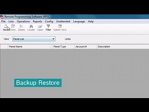 RPS: Backup Restore