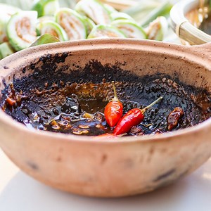 Vietnamese Vegetable Dipping Sauce with Caramelized Fish Sauce (Mắm Kho Quẹt) - Vicky Pham